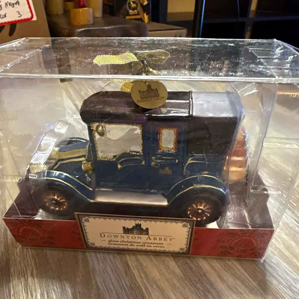 Kurt Adler Downton Abbey Glass Car Christmas Ornament ZPBDA4136 2013 NEW